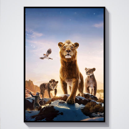 Flex Designs Poster Mufasa The Lion King Textless 5 x 7" Home Goods - Movie 2024 Movie Poster