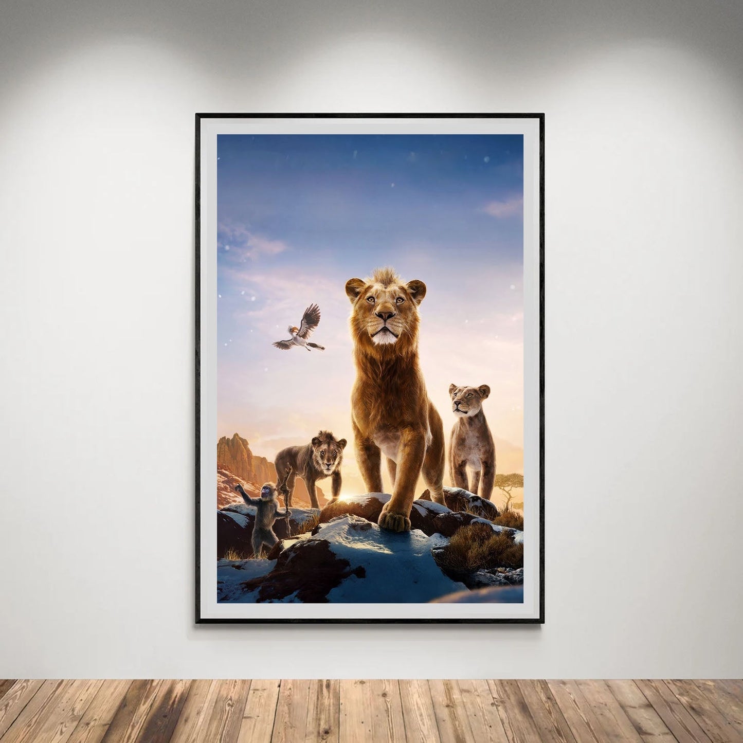 Flex Designs Poster Mufasa The Lion King Textless 5 x 7" Home Goods - Movie 2024 Movie Poster