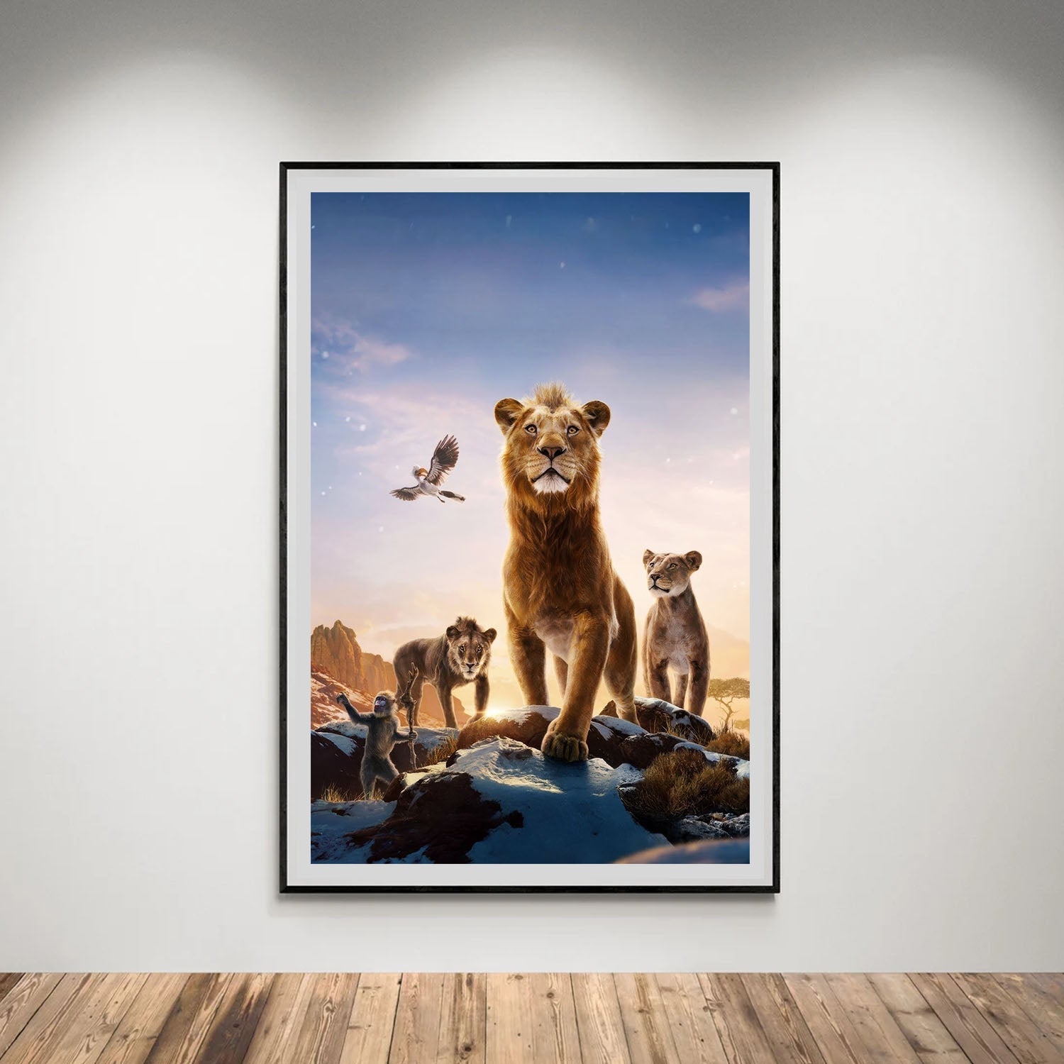 Flex Designs Poster Mufasa The Lion King Textless 5 x 7" Home Goods - Movie 2024 Movie Poster