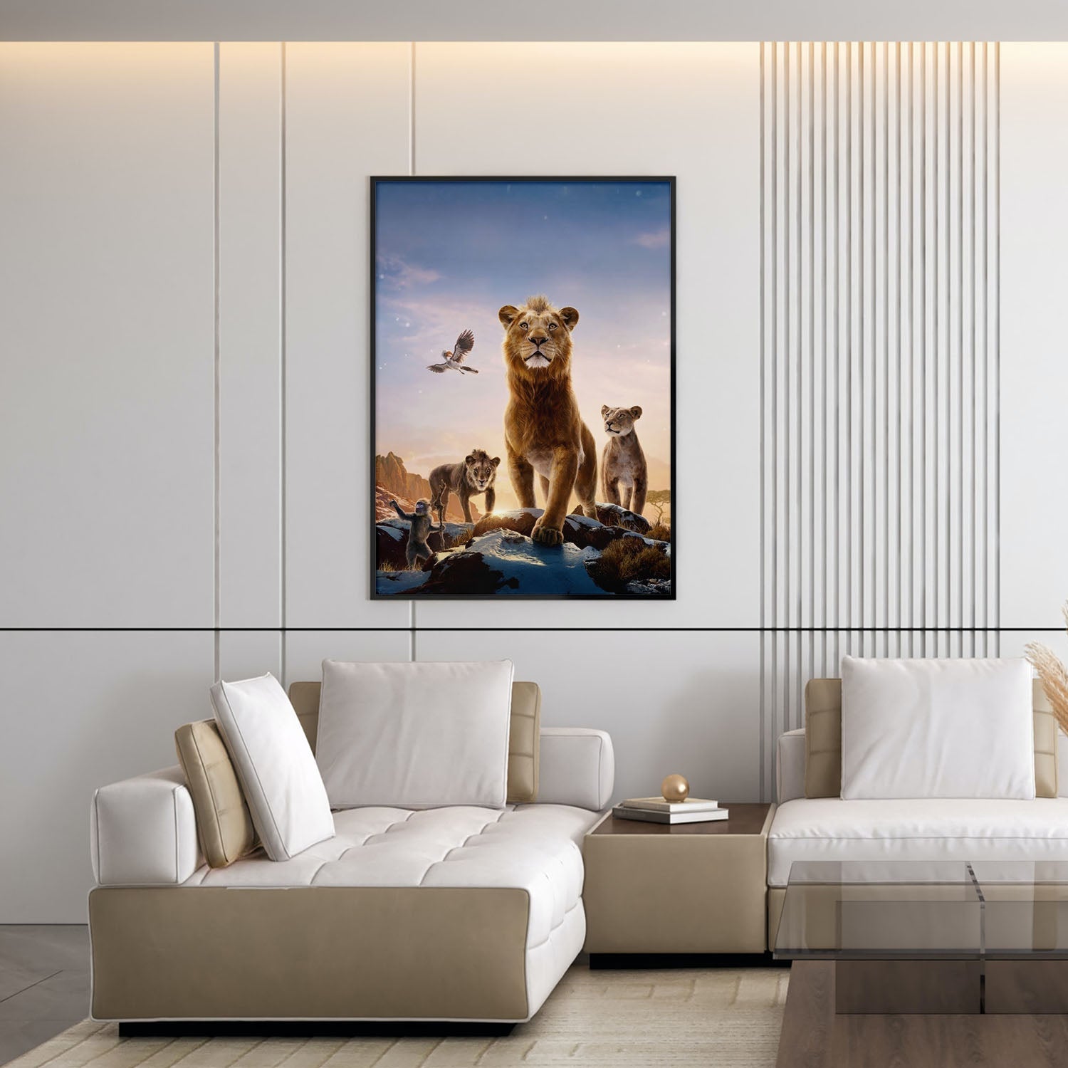 Flex Designs Poster Mufasa The Lion King Textless 5 x 7" Home Goods - Movie 2024 Movie Poster