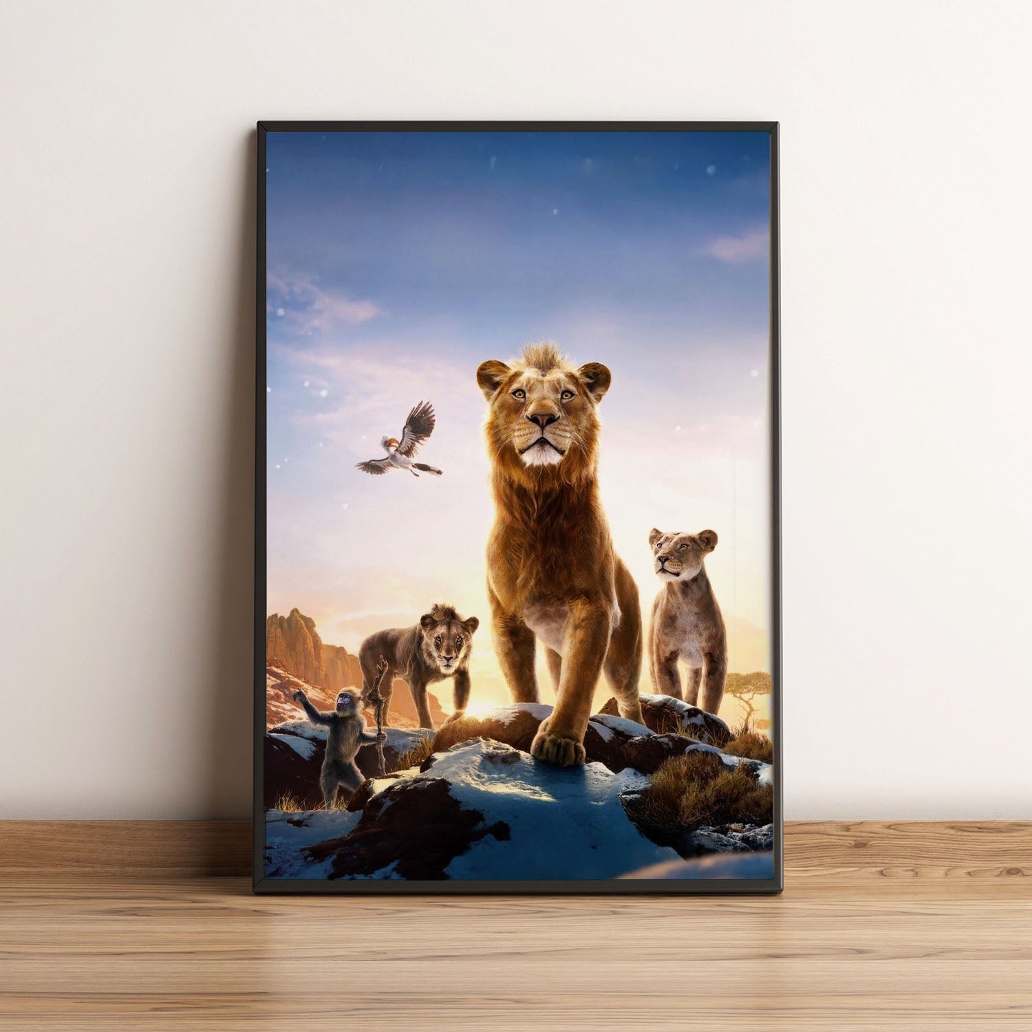 Flex Designs Poster Mufasa The Lion King Textless 5 x 7" Home Goods - Movie 2024 Movie Poster