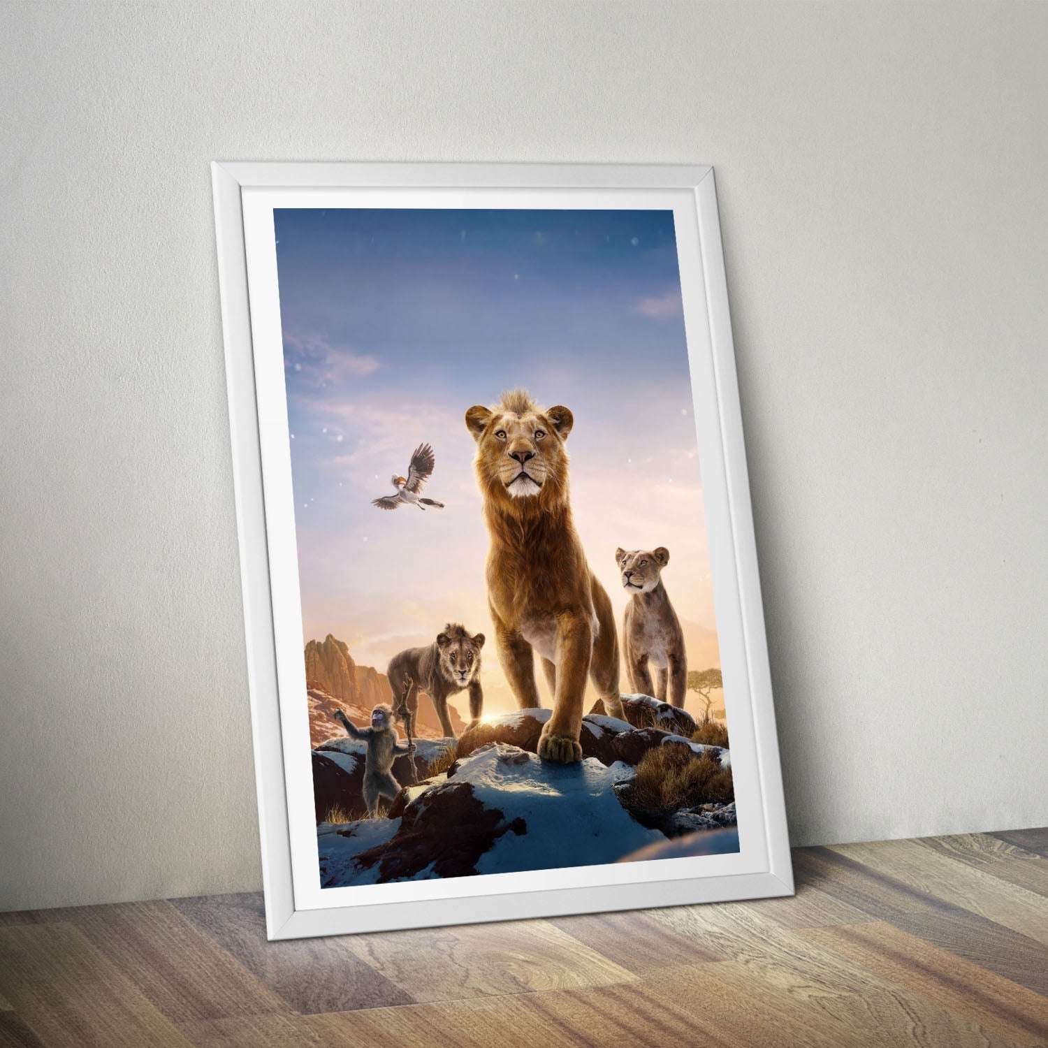 Flex Designs Poster Mufasa The Lion King Textless 8 x 10" Home Goods - Movie 2024 Movie Poster