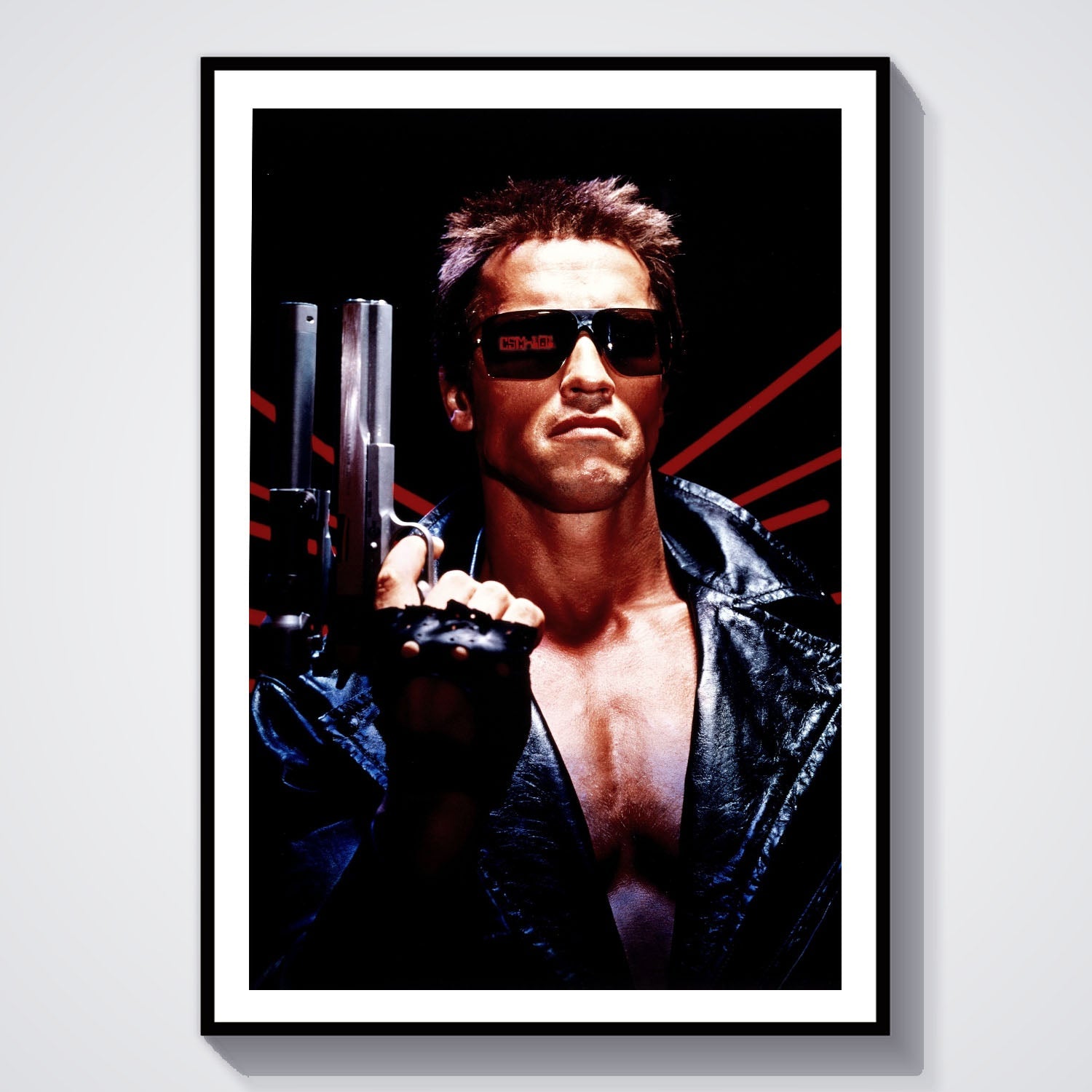 Flex Designs Poster The Terminator Textless 8 x 10" Home Goods - Movie 1984 Movie Poster