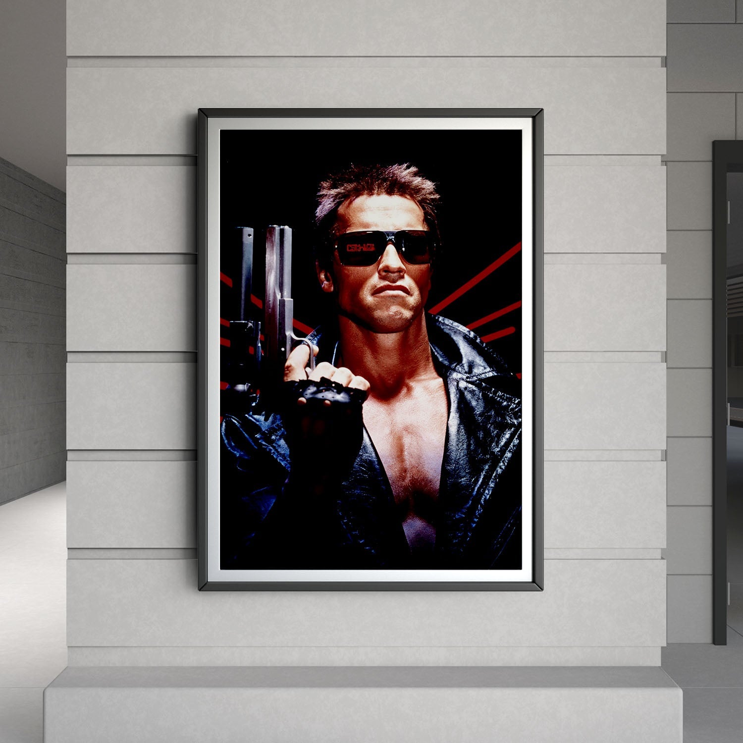 Flex Designs Poster The Terminator Textless 8 x 10" Home Goods - Movie 1984 Movie Poster