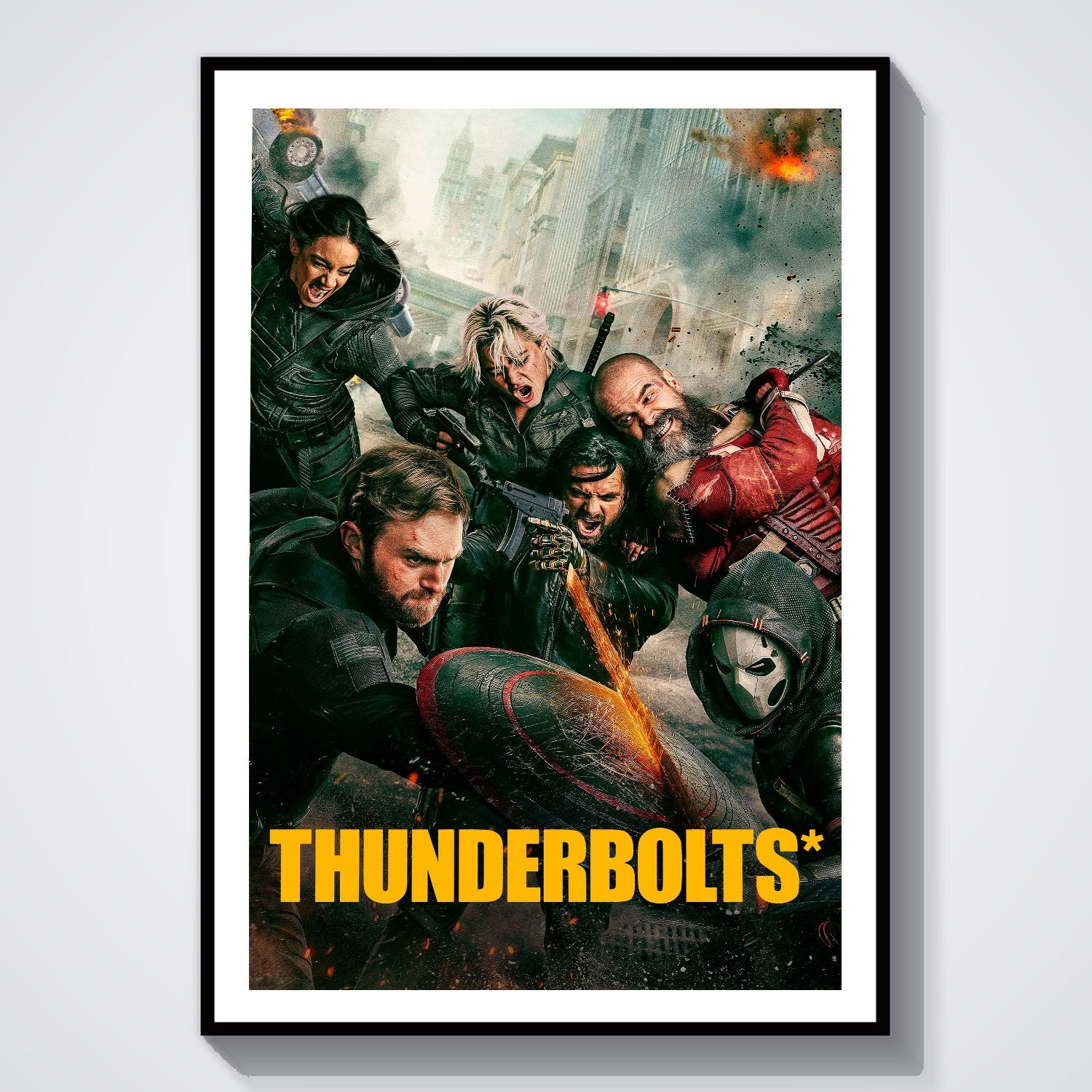 Flex Designs Poster Thunderbolts Cinematic 8 x 10" Home Goods - Movie 2025 Movie Poster