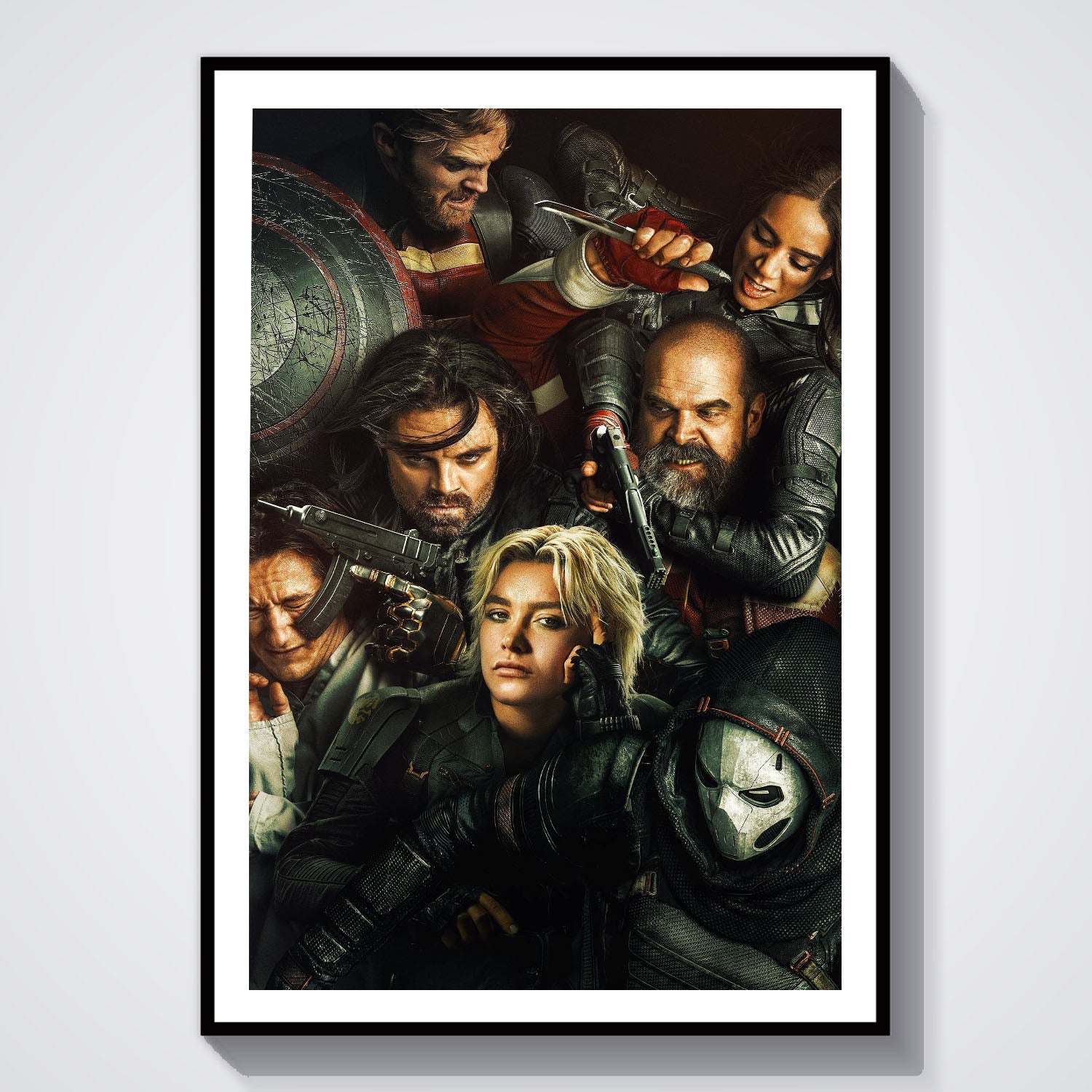Flex Designs Poster Thunderbolts Key Art 8 x 10" Home Goods - Movie 2025 Movie Poster
