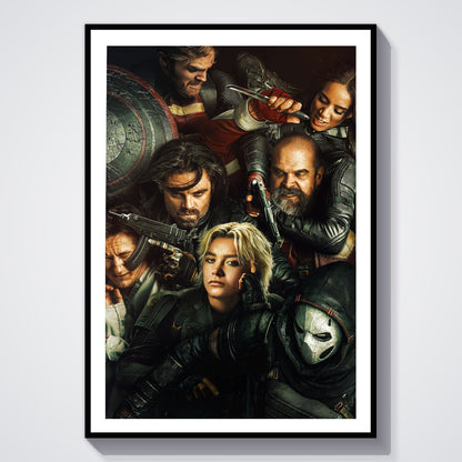 Flex Designs Poster Thunderbolts Key Art 8 x 10" Home Goods - Movie 2025 Movie Poster