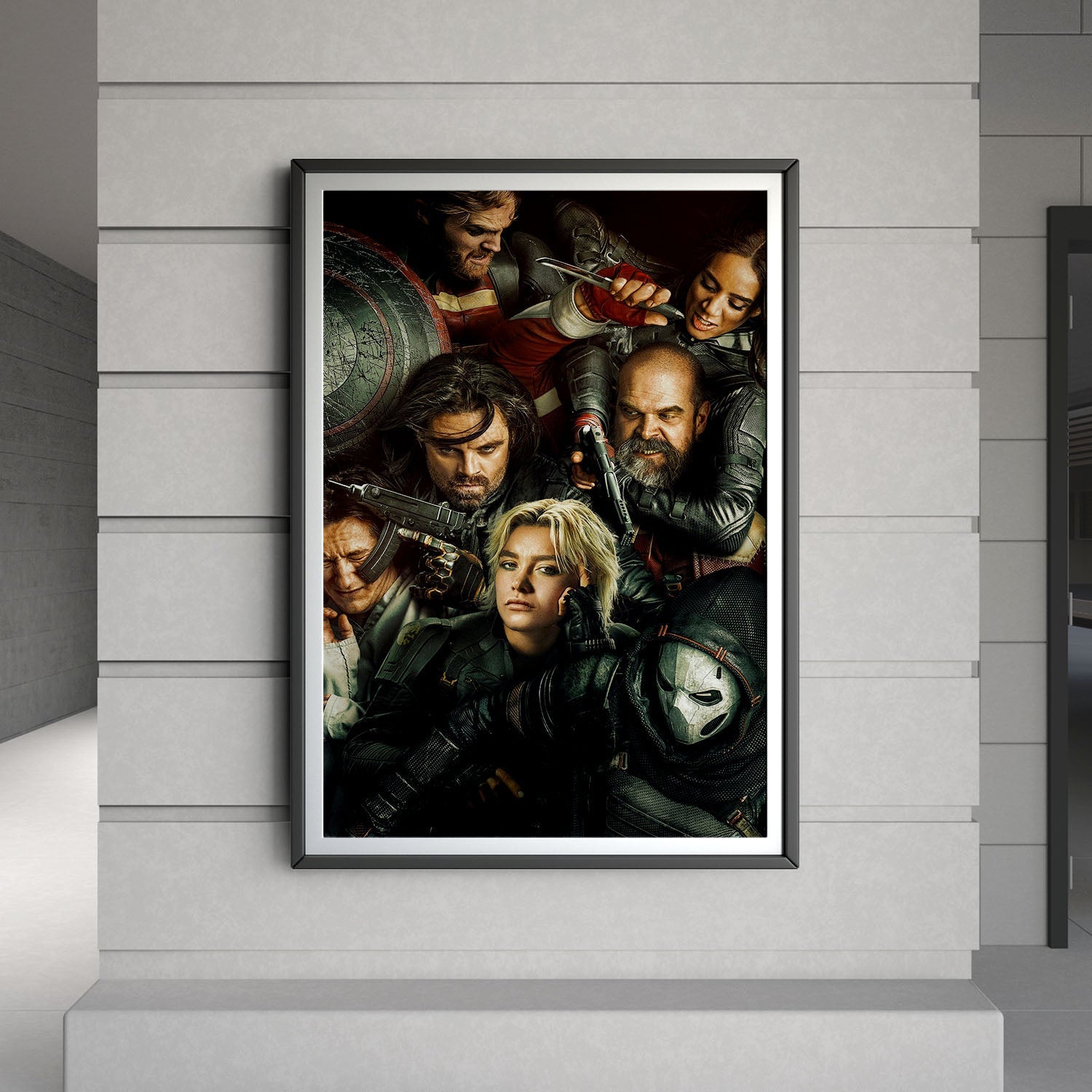 Flex Designs Poster Thunderbolts Key Art 8 x 10" Home Goods - Movie 2025 Movie Poster