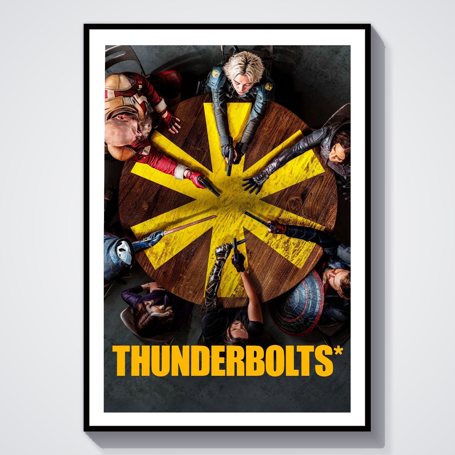 Flex Designs Poster Thunderbolts Theatrical 8 x 10" Home Goods - Movie 2025 Movie Poster