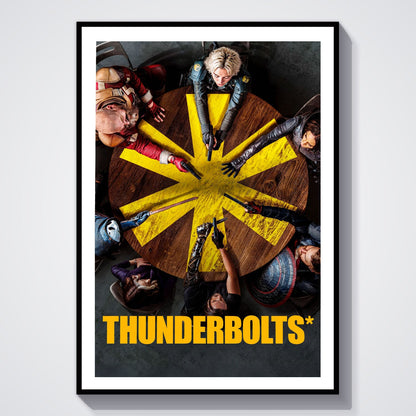 Flex Designs Poster Thunderbolts Theatrical 8 x 10" Home Goods - Movie 2025 Movie Poster