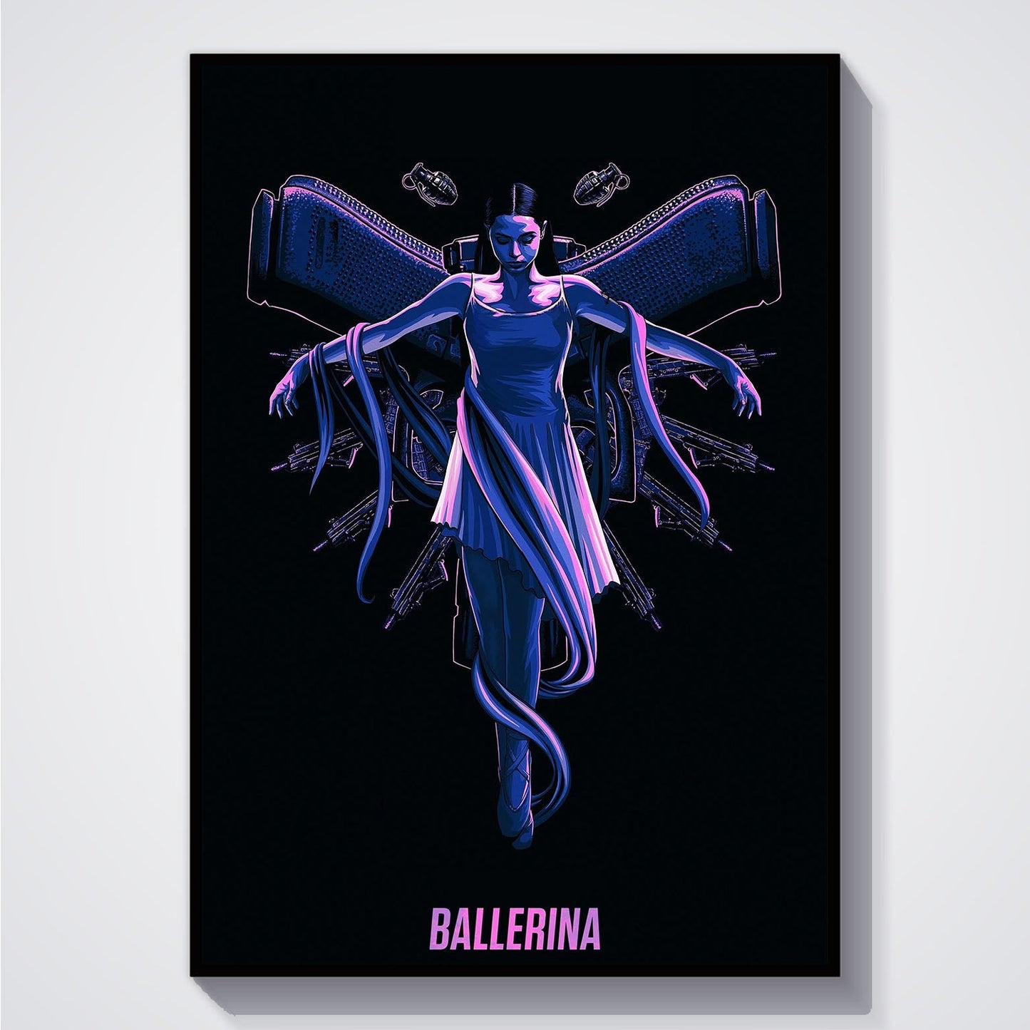 Flex Designs Poster Ballerina Purple 5 x 7" Home Goods - Movie 2025 Movie Poster