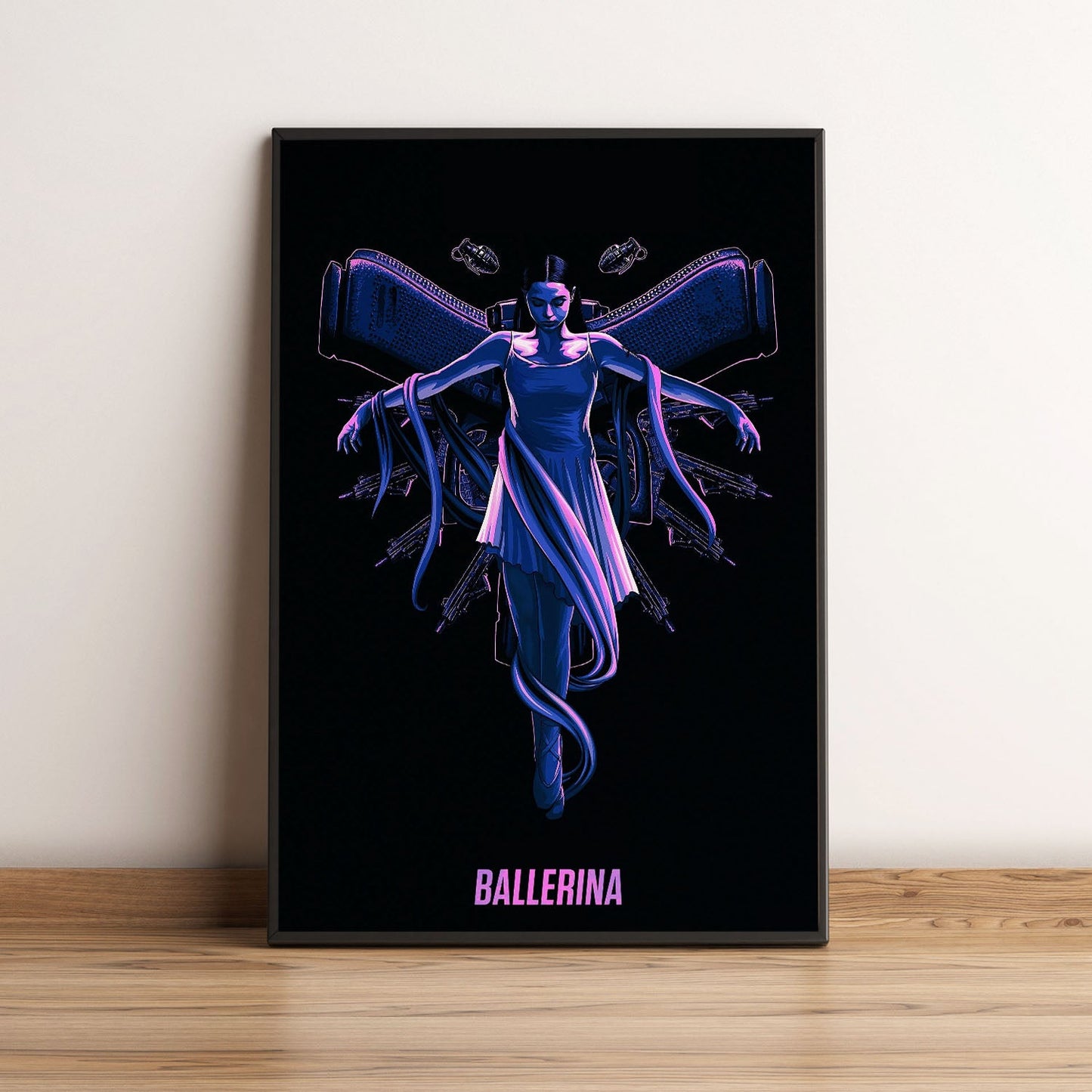 Flex Designs Poster Ballerina Purple 5 x 7" Home Goods - Movie 2025 Movie Poster