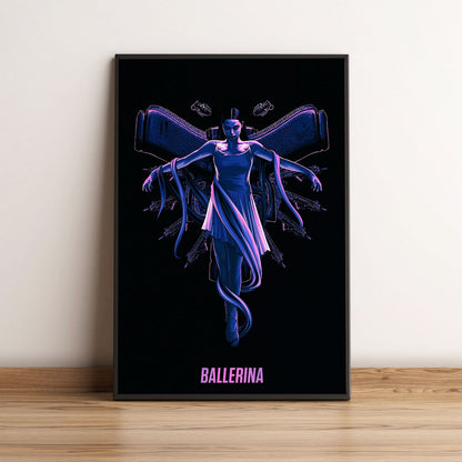 Flex Designs Poster Ballerina Purple 5 x 7" Home Goods - Movie 2025 Movie Poster