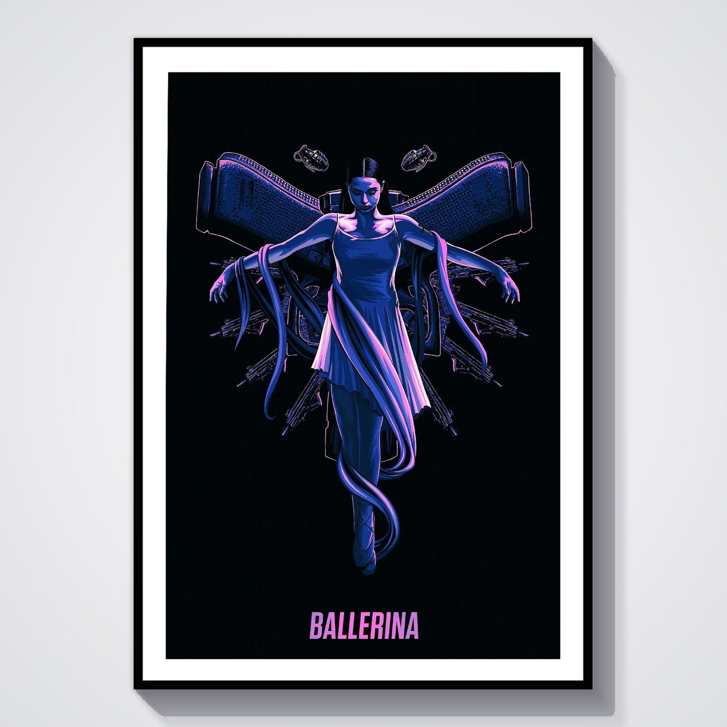 Flex Designs Poster Ballerina Purple 8 x 10" Home Goods - Movie 2025 Movie Poster