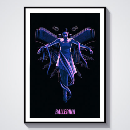 Flex Designs Poster Ballerina Purple 8 x 10" Home Goods - Movie 2025 Movie Poster