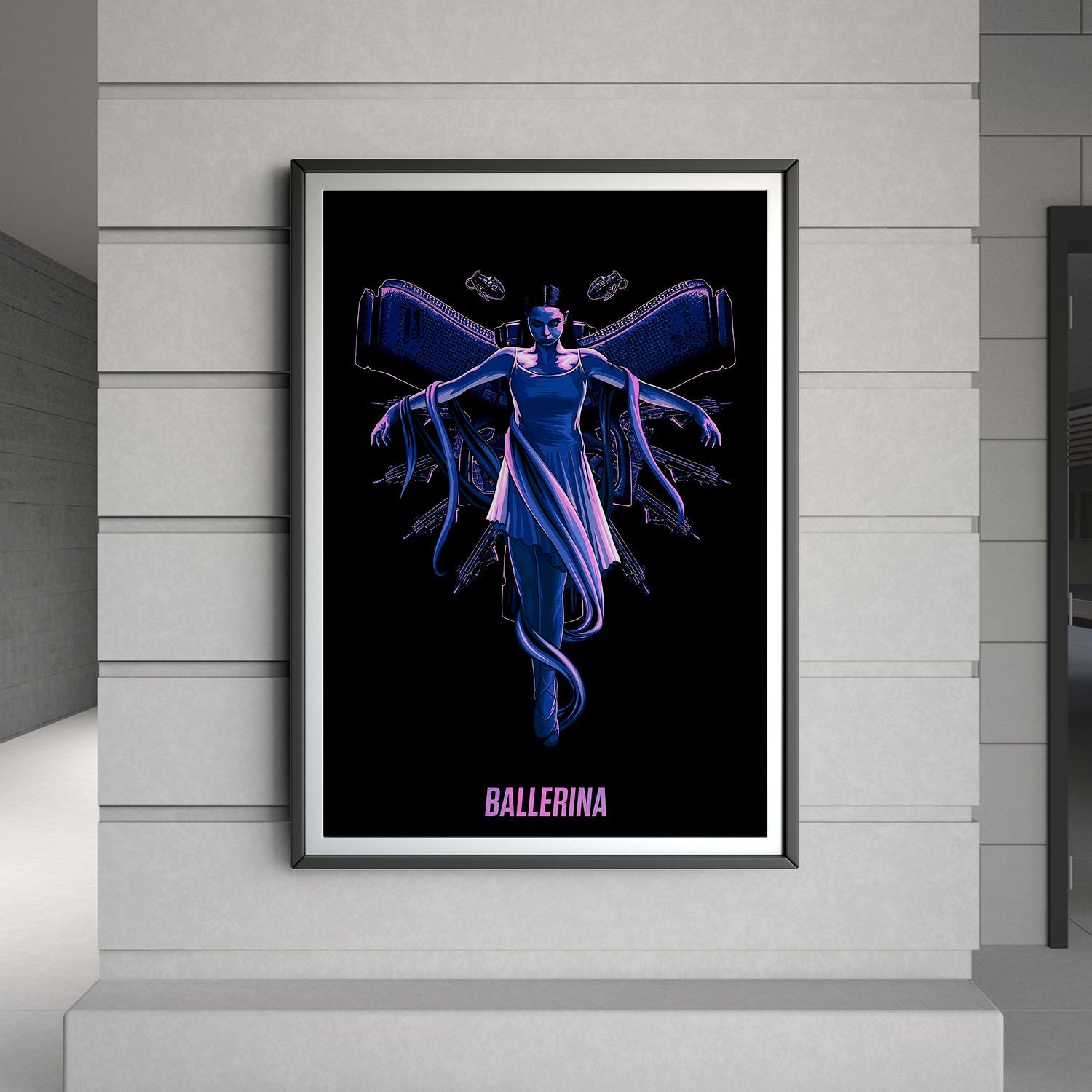 Flex Designs Poster Ballerina Purple 8 x 10" Home Goods - Movie 2025 Movie Poster