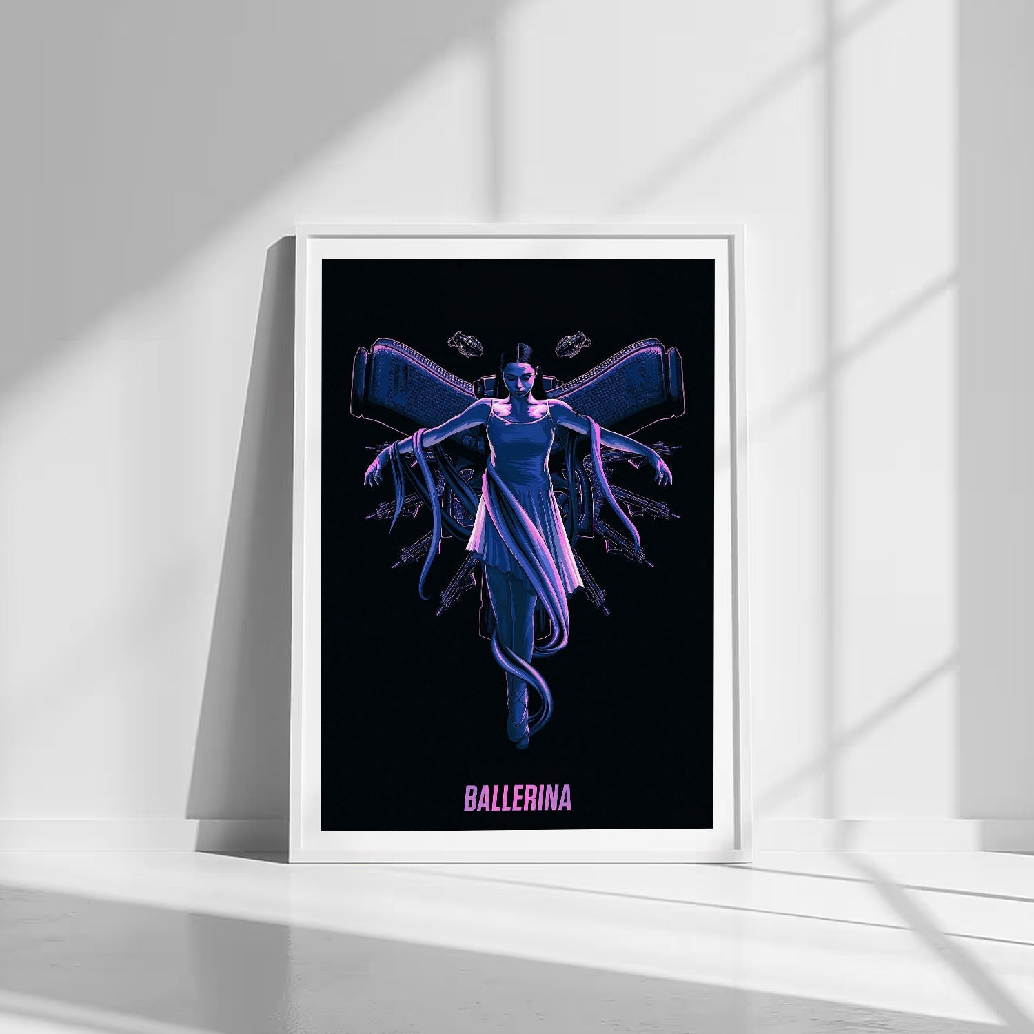 Flex Designs Poster Ballerina Purple 8 x 10" Home Goods - Movie 2025 Movie Poster