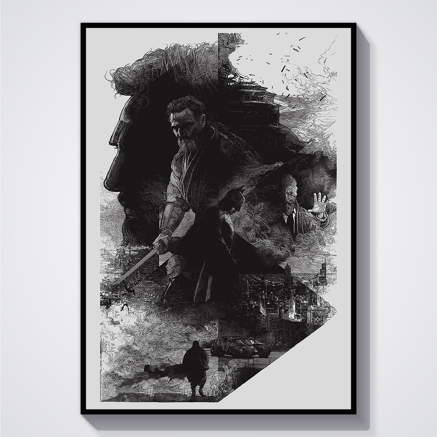 Flex Designs Poster Batman Begins Teaser 5 x 7" Home Goods - Movie 2005 Movie Poster