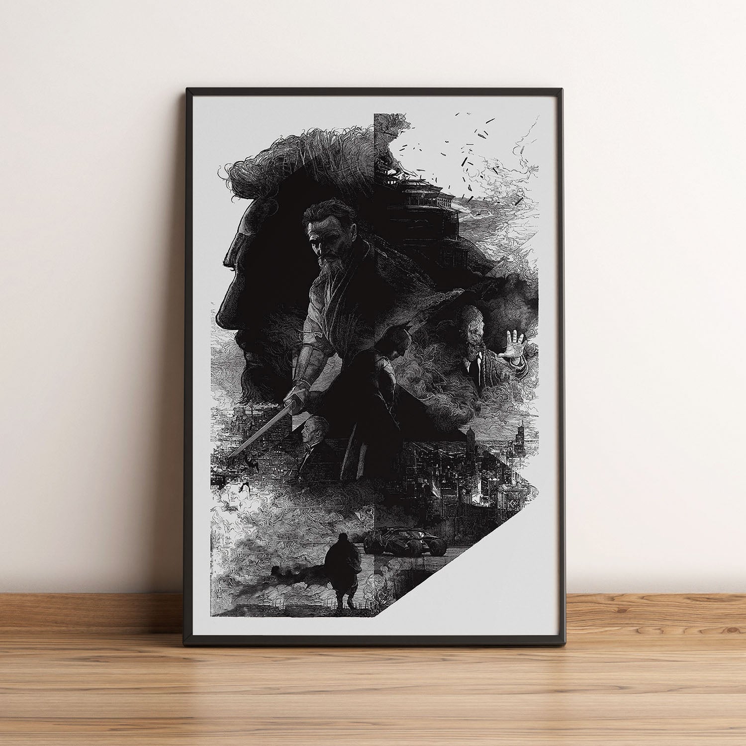 Flex Designs Poster Batman Begins Teaser 5 x 7" Home Goods - Movie 2005 Movie Poster