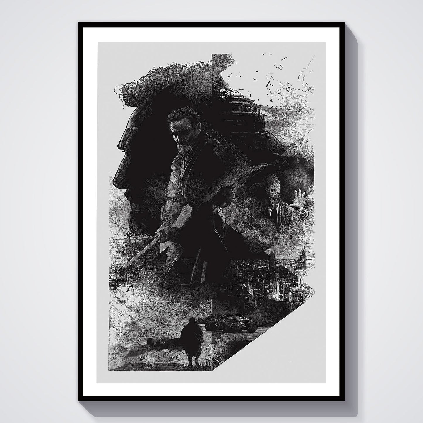 Flex Designs Poster Batman Begins Teaser 8 x 10" Home Goods - Movie 2005 Movie Poster