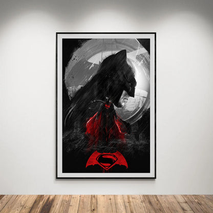 Flex Designs Poster Batman v Superman Dawn of Justice Cartoon 5 x 7" Home Goods - Movie 2016 Movie Poster