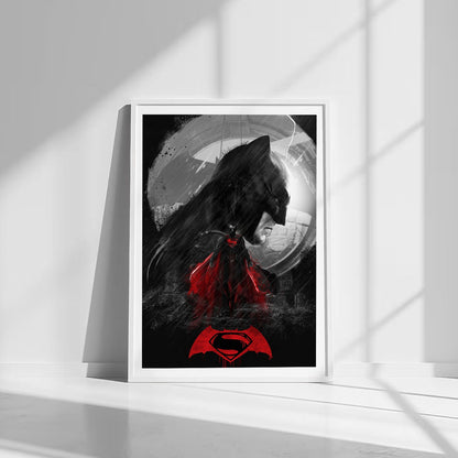 Flex Designs Poster Batman v Superman Dawn of Justice Cartoon 8 x 10" Home Goods - Movie 2016 Movie Poster
