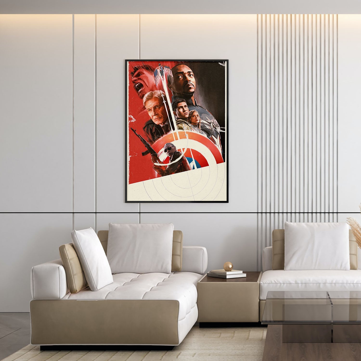 Flex Designs Poster Captain America Brave New World Teaser 5 x 7" Home Goods - Movie 2025 Movie Poster