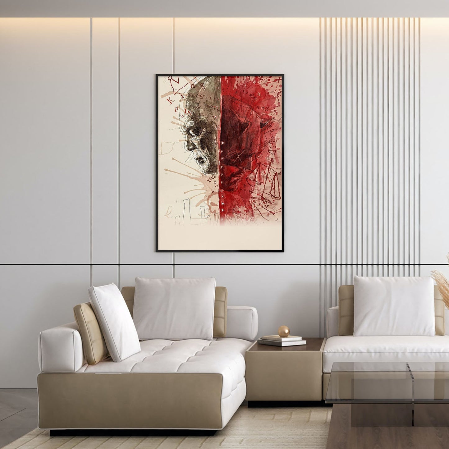 Flex Designs Poster Daredevil Born Again Textless 5 x 7" Home Goods - TV Show 2025 TV Show Poster
