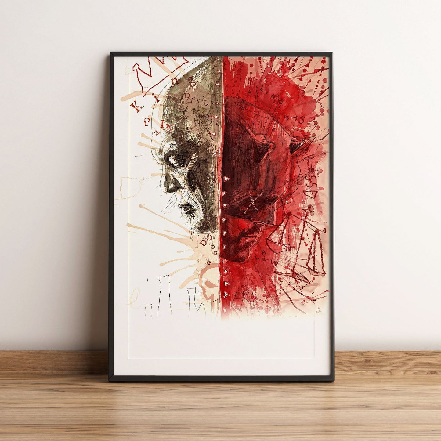 Flex Designs Poster Daredevil Born Again Textless 5 x 7" Home Goods - TV Show 2025 TV Show Poster