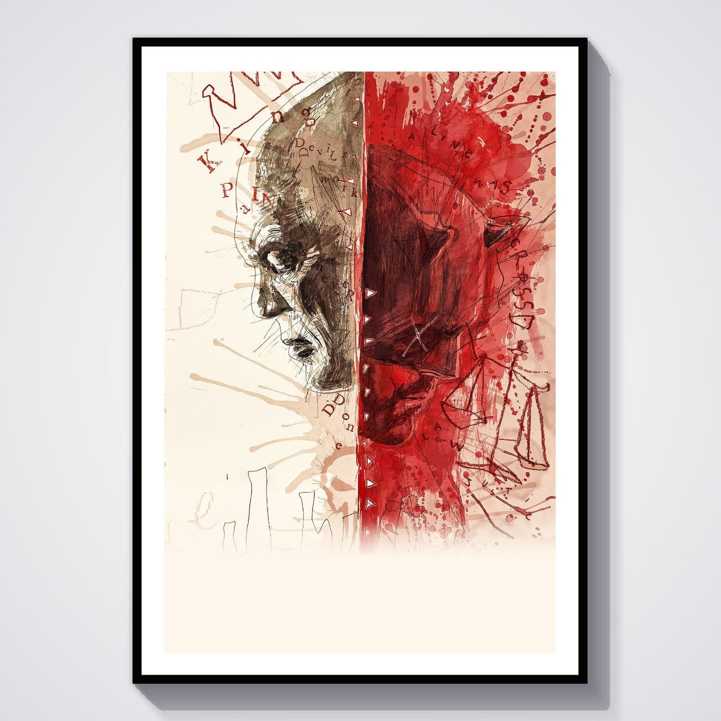 Flex Designs Poster Daredevil Born Again Textless 8 x 10" Home Goods - TV Show 2025 TV Show Poster