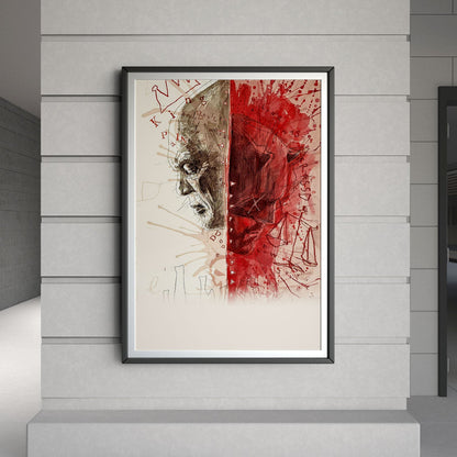 Flex Designs Poster Daredevil Born Again Textless 8 x 10" Home Goods - TV Show 2025 TV Show Poster