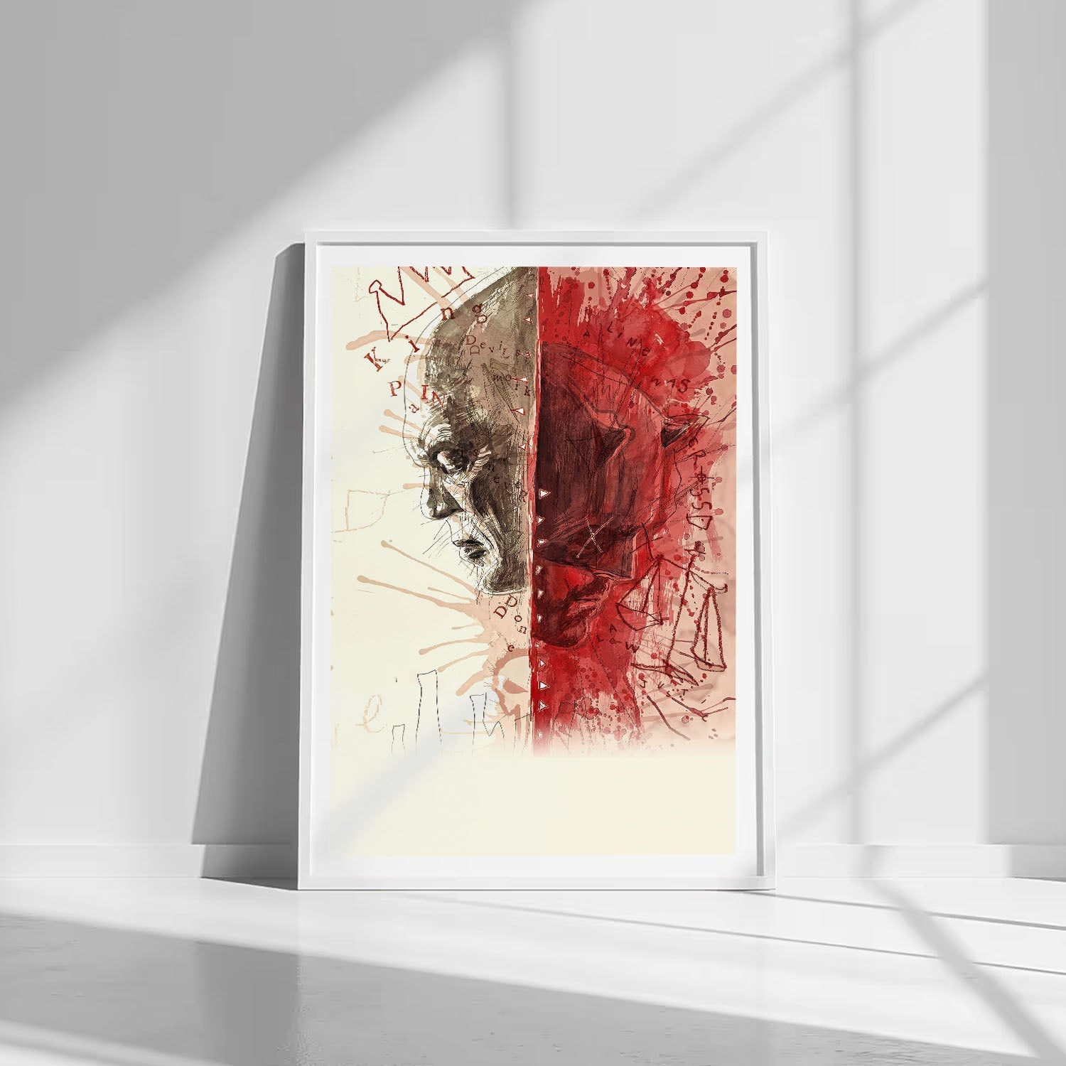 Flex Designs Poster Daredevil Born Again Textless 8 x 10" Home Goods - TV Show 2025 TV Show Poster