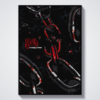Flex Designs Poster Django Unchained Minimalist 5 x 7" Home Goods - Movie 2012 Movie Poster