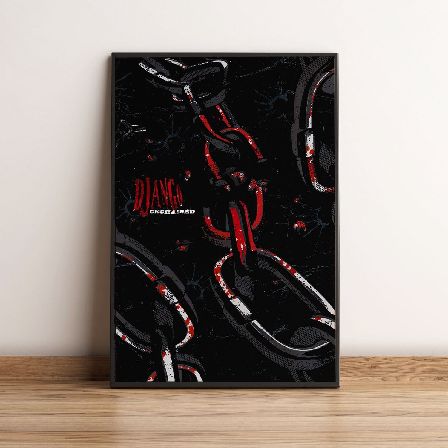 Flex Designs Poster Django Unchained Minimalist 5 x 7" Home Goods - Movie 2012 Movie Poster