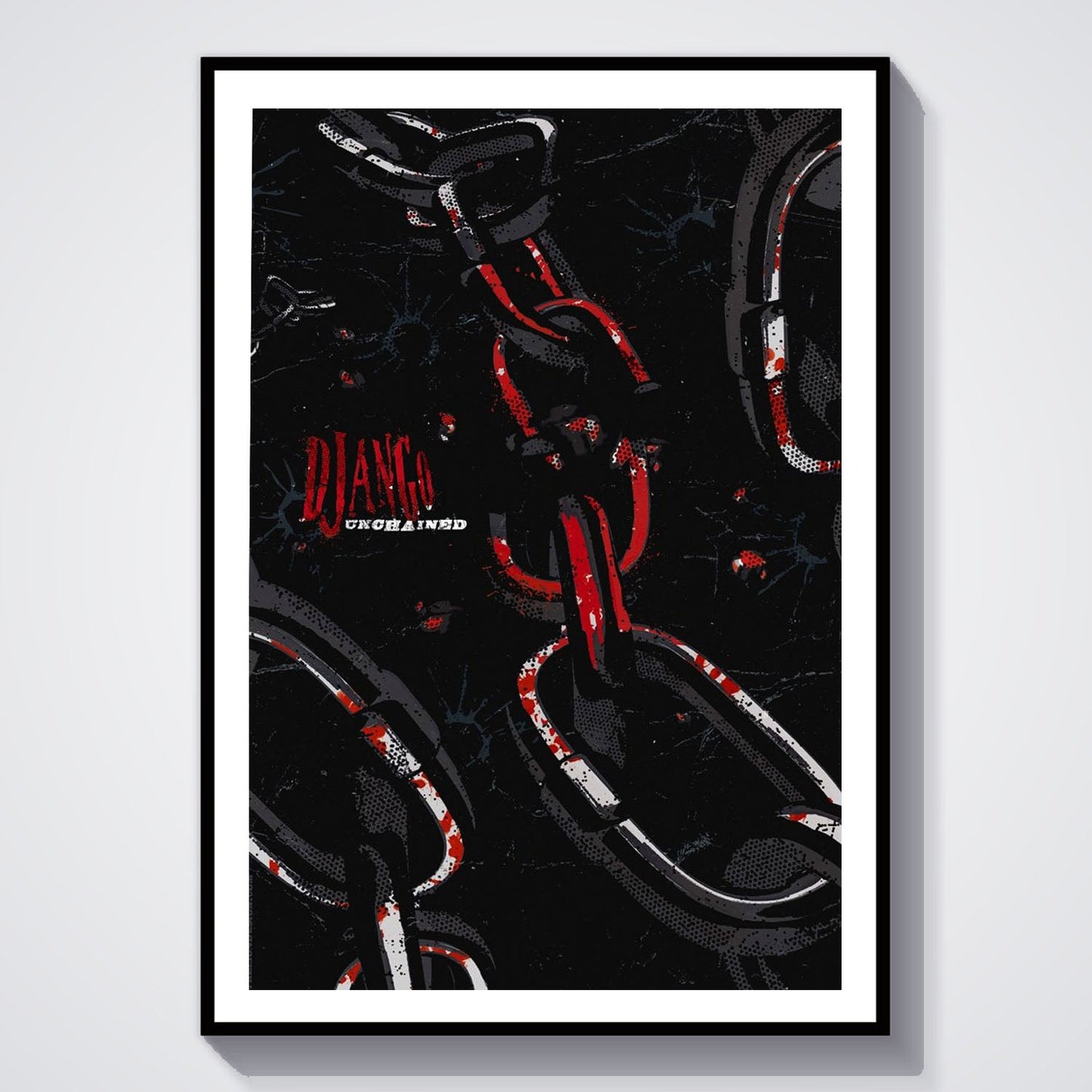 Flex Designs Poster Django Unchained Minimalist 8 x 10" Home Goods - Movie 2012 Movie Poster