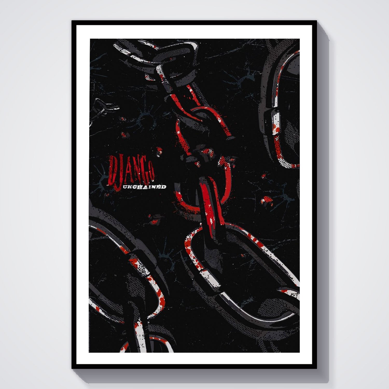 Flex Designs Poster Django Unchained Minimalist 8 x 10" Home Goods - Movie 2012 Movie Poster