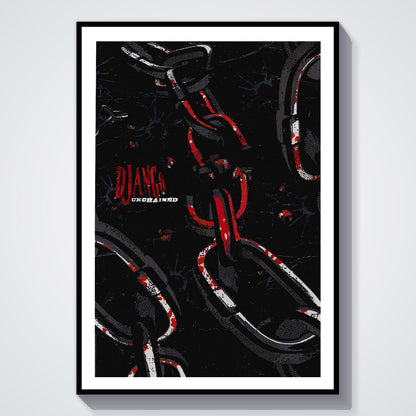 Flex Designs Poster Django Unchained Minimalist 8 x 10" Home Goods - Movie 2012 Movie Poster