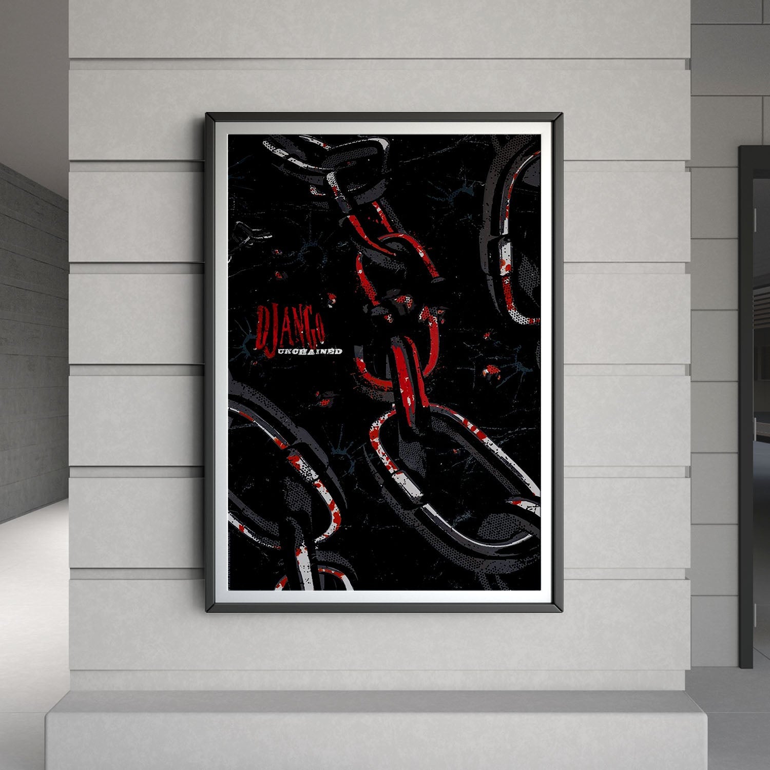 Flex Designs Poster Django Unchained Minimalist 8 x 10" Home Goods - Movie 2012 Movie Poster