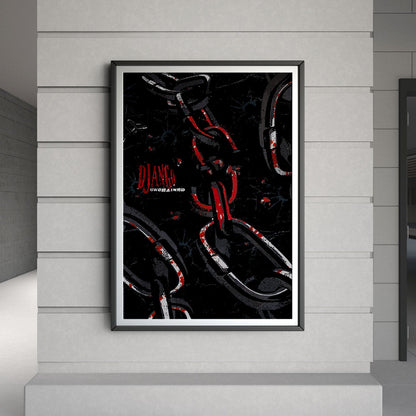 Flex Designs Poster Django Unchained Minimalist 8 x 10" Home Goods - Movie 2012 Movie Poster