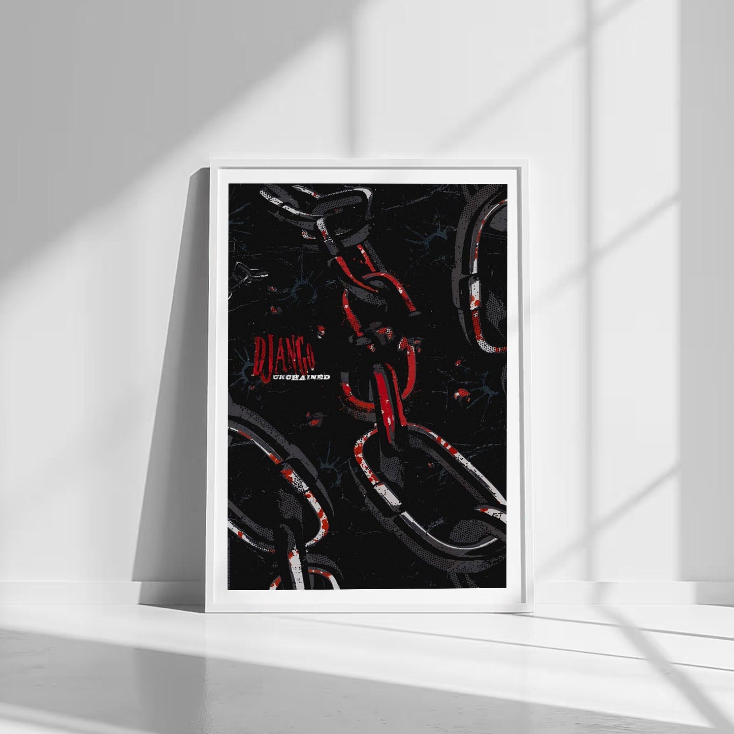 Flex Designs Poster Django Unchained Minimalist 8 x 10" Home Goods - Movie 2012 Movie Poster