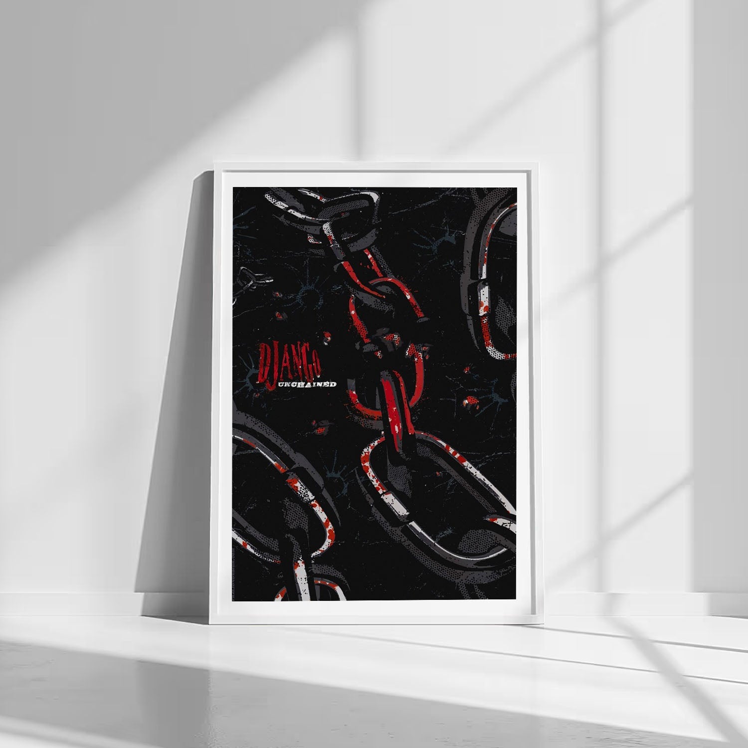 Flex Designs Poster Django Unchained Minimalist 8 x 10" Home Goods - Movie 2012 Movie Poster