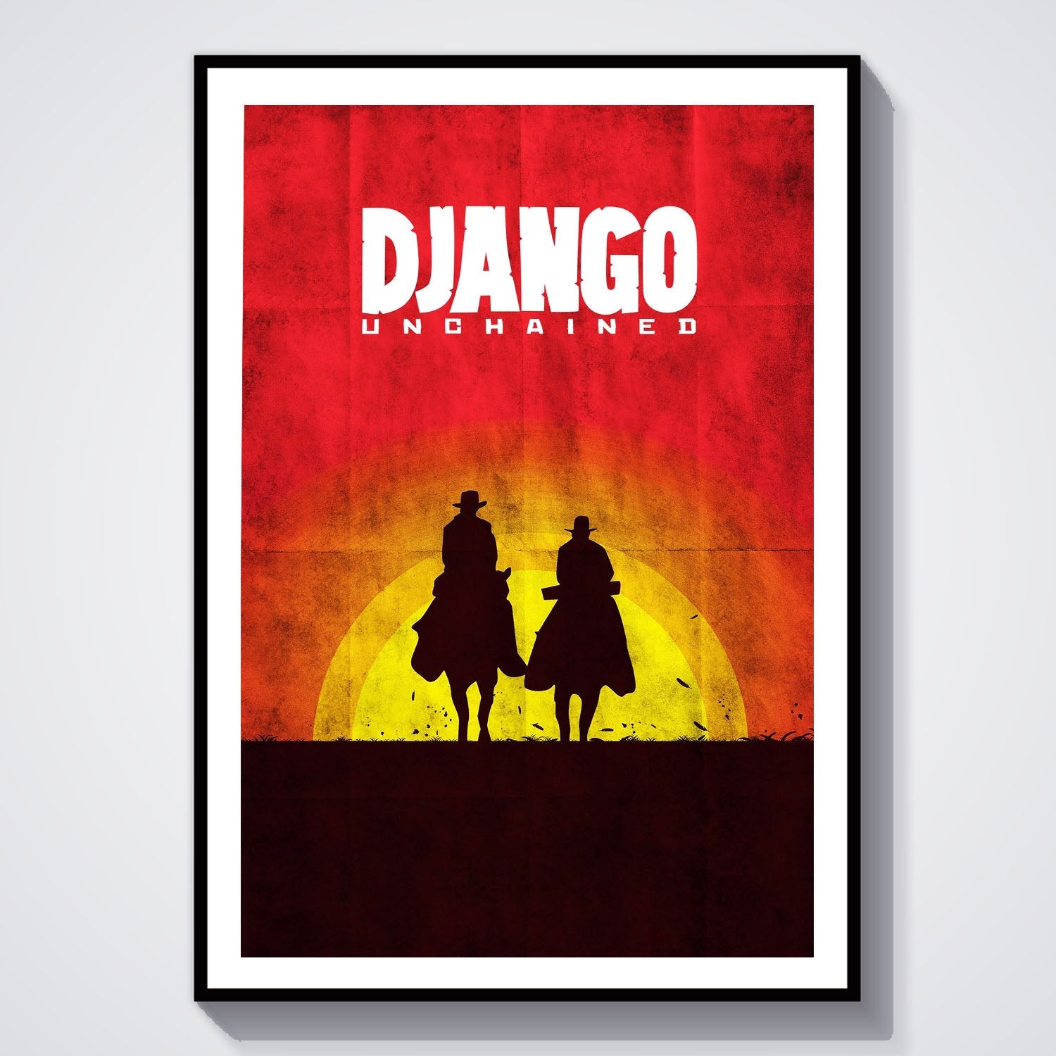 Flex Designs Poster Django Unchained Sunset 8 x 10" Home Goods - Movie 2012 Movie Poster