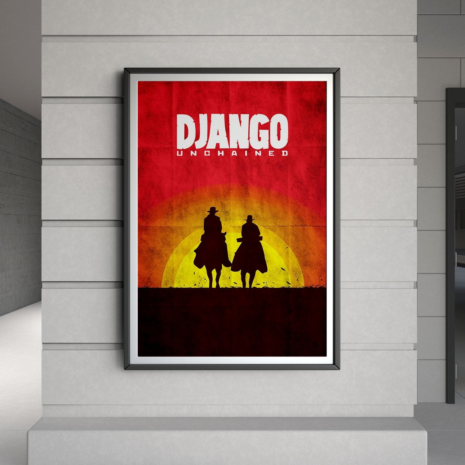 Flex Designs Poster Django Unchained Sunset 8 x 10" Home Goods - Movie 2012 Movie Poster