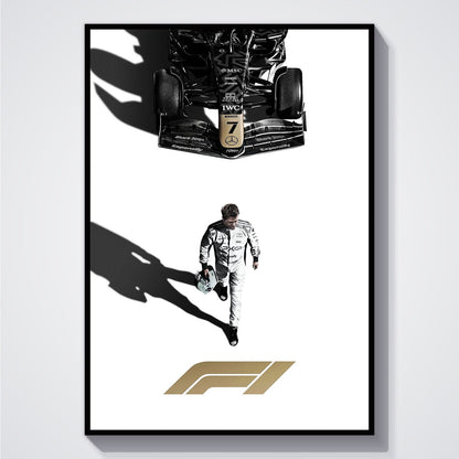 Flex Designs Poster F1 Movie Minimalist 5 x 7" Home Goods - Movie 2013 Movie Poster