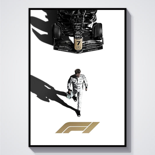 Flex Designs Poster F1 Movie Minimalist 5 x 7" Home Goods - Movie 2013 Movie Poster