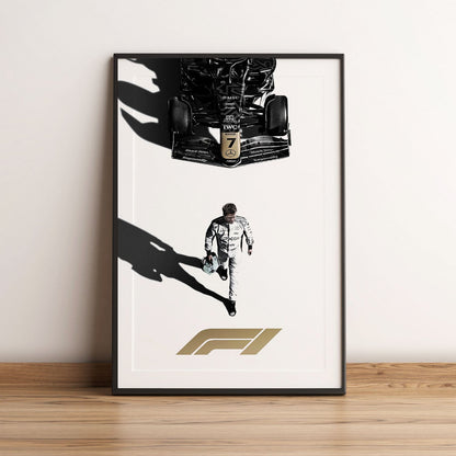 Flex Designs Poster F1 Movie Minimalist 5 x 7" Home Goods - Movie 2013 Movie Poster