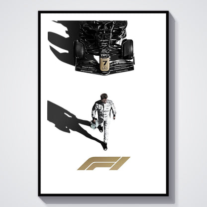 Flex Designs Poster F1 Movie Minimalist 8 x 10" Home Goods - Movie 2013 Movie Poster