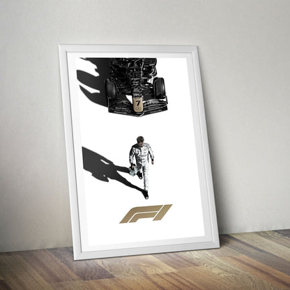 Flex Designs Poster F1 Movie Minimalist 8 x 10" Home Goods - Movie 2013 Movie Poster