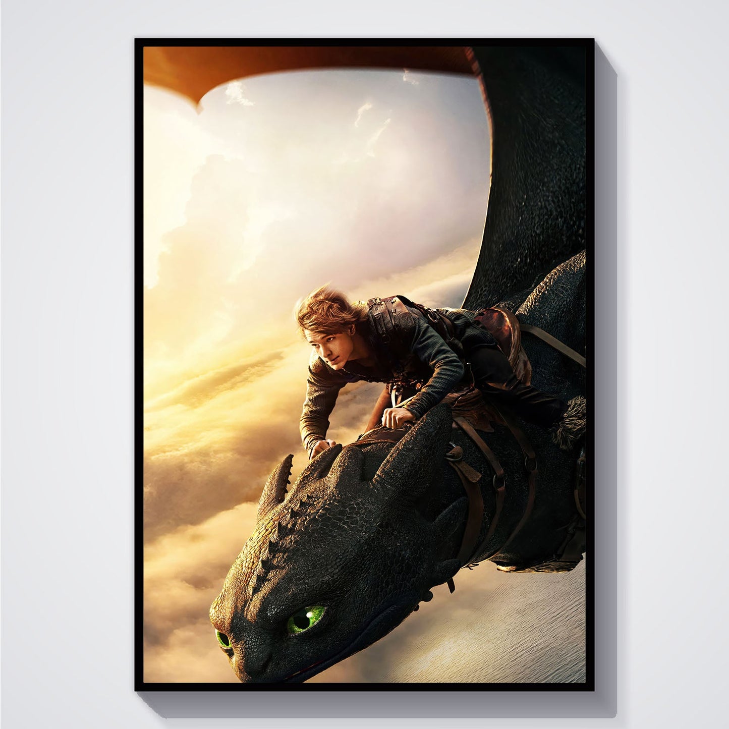 Flex Designs Poster How To Train Your Dragon Textless 5 x 7" Home Goods - Movie 2010 Movie Poster