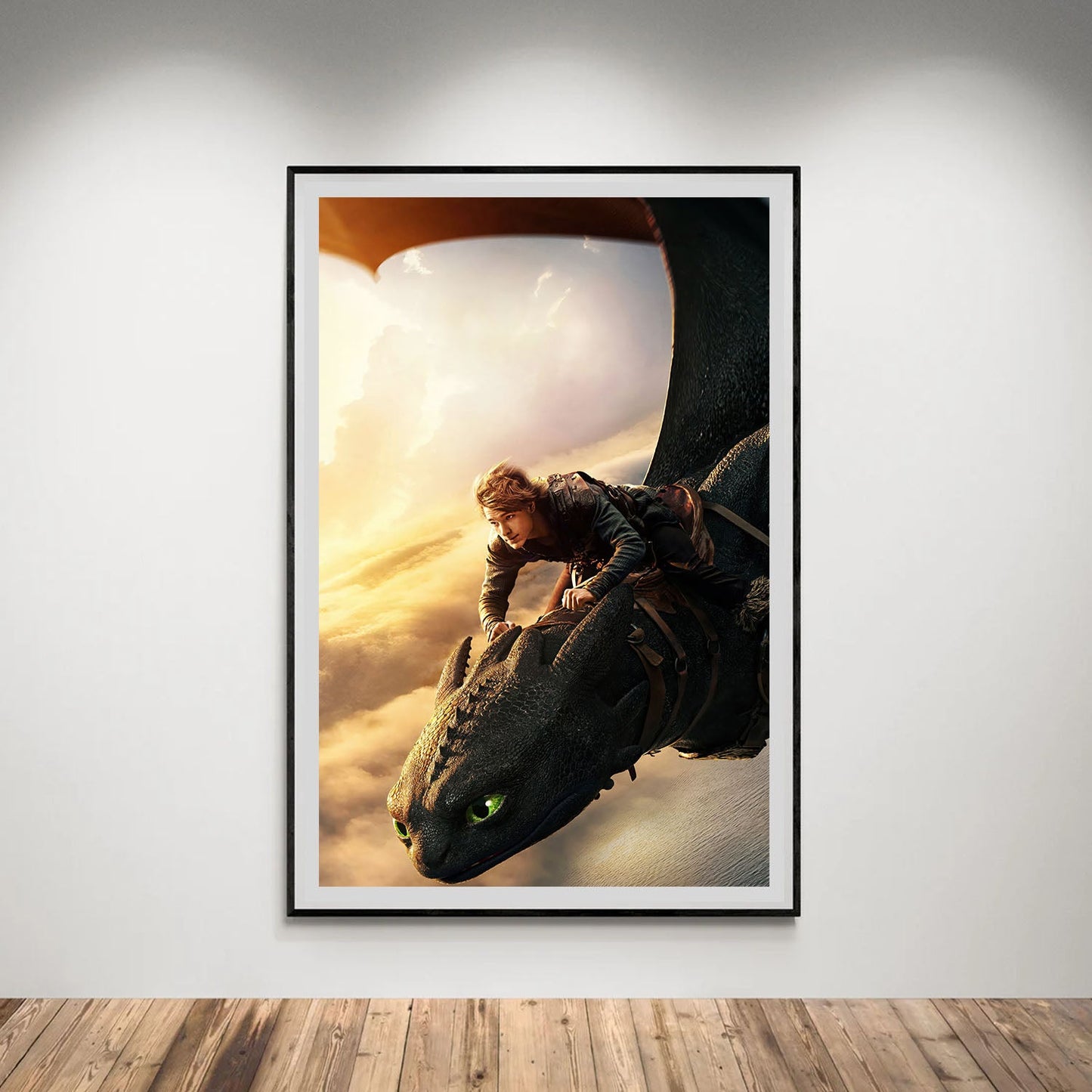 Flex Designs Poster How To Train Your Dragon Textless 5 x 7" Home Goods - Movie 2010 Movie Poster